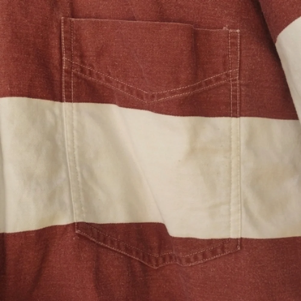 Worn Quizz Jeans Patriotic Stars and Stripes Button-up Cotton Shacket Women's 24 - Picture 4 of 11